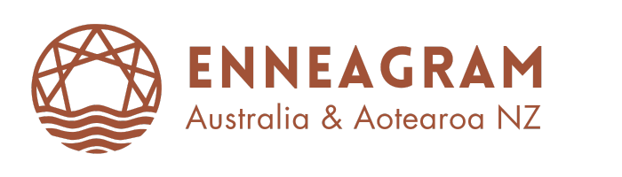 Enneagram Australia and Aotearoa New Zealand (EAANZ) Long Logo Terracotta
